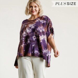 Umgee Tie Dye Top (avail in XL, 1X, & 2X)